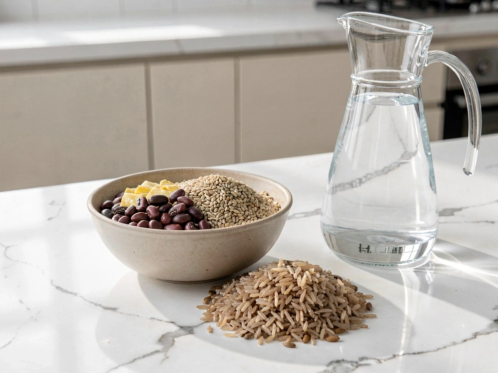 Balanced food arrangement